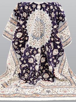 Matta, Nain, part silk, s.k 6LAA, ca 300 x 200 cm.