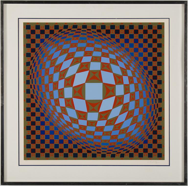 VICTOR VASARELY, färgserigfrafi, signerad Vasarely och numrerad 31/275 med blyerts.