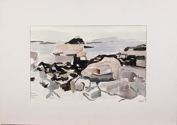 ROSEN, SVEN. Akvarell, sign o dat Irland -81.