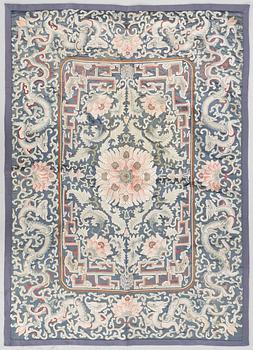 A Chinese silk embroidery, late Qing dynasty.