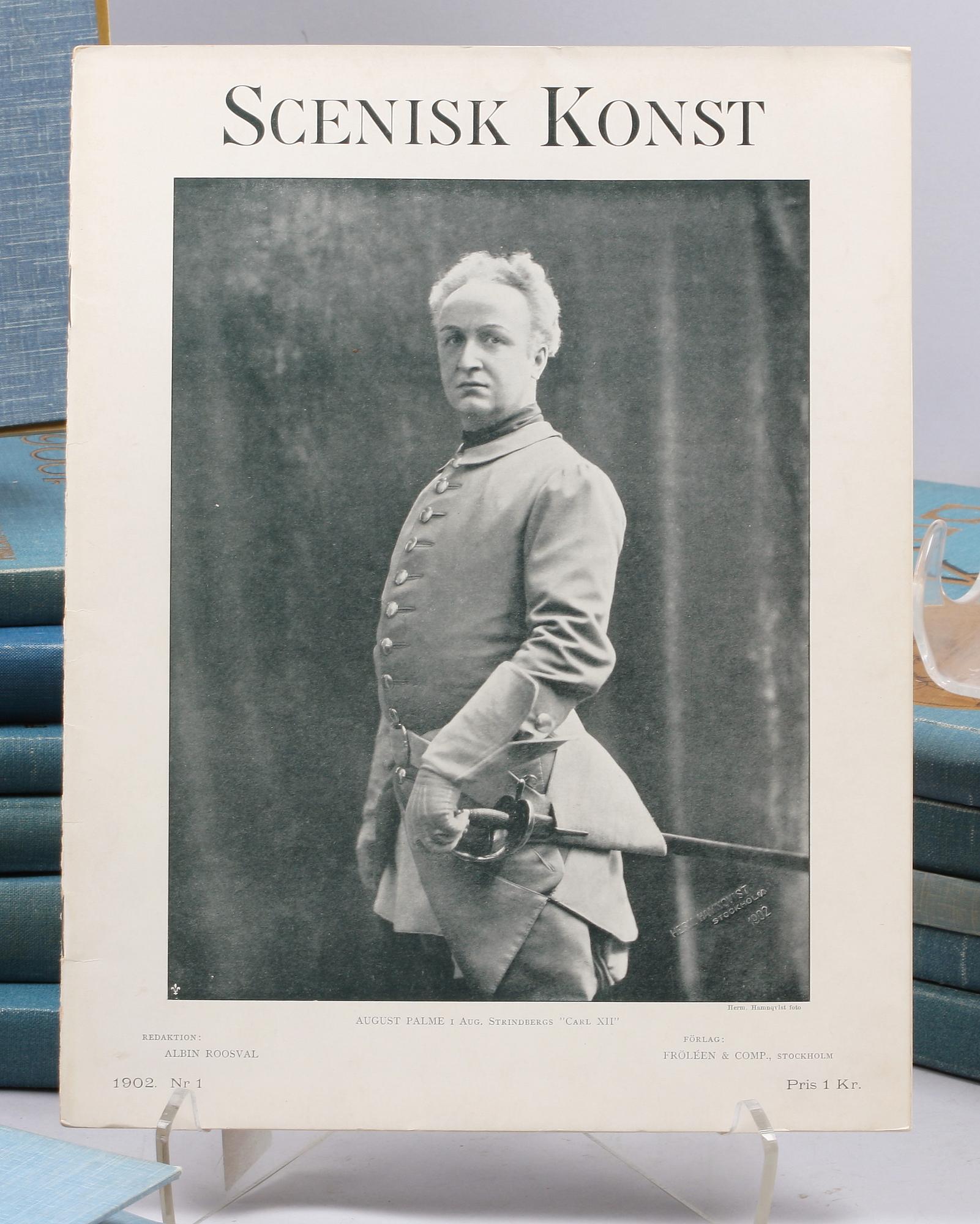 PARTI LITTERATUR OCH TIDSSKRIFTER, bl.a. Scenisk konst, sekelskiftet 1800/1900-tal.