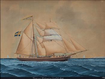 Lars Petter Sjöström, Kuttern "Fredrika" från Malmö.