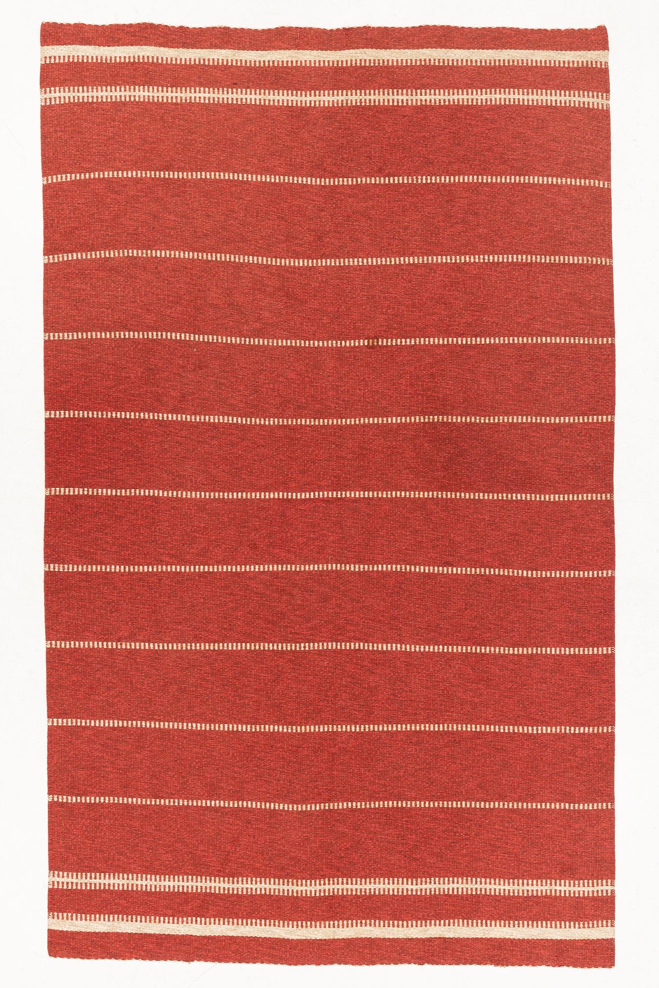 A Swedish flat weave rug, c. 310 x 190 cm.