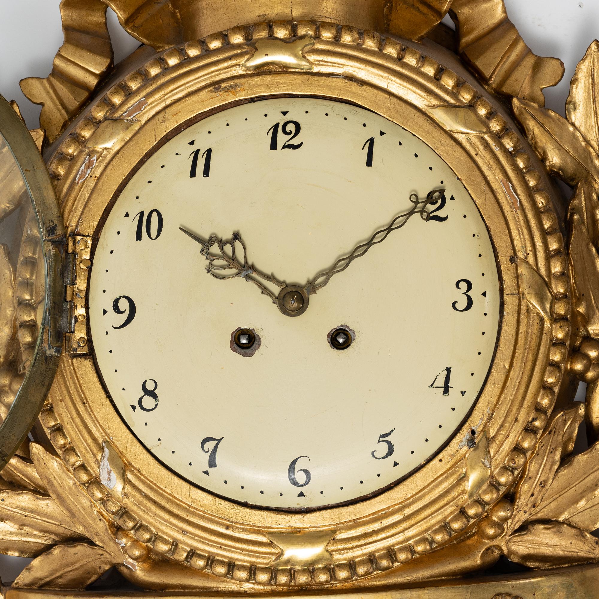 A late Gustavian pendulum, end of the 18th Century.