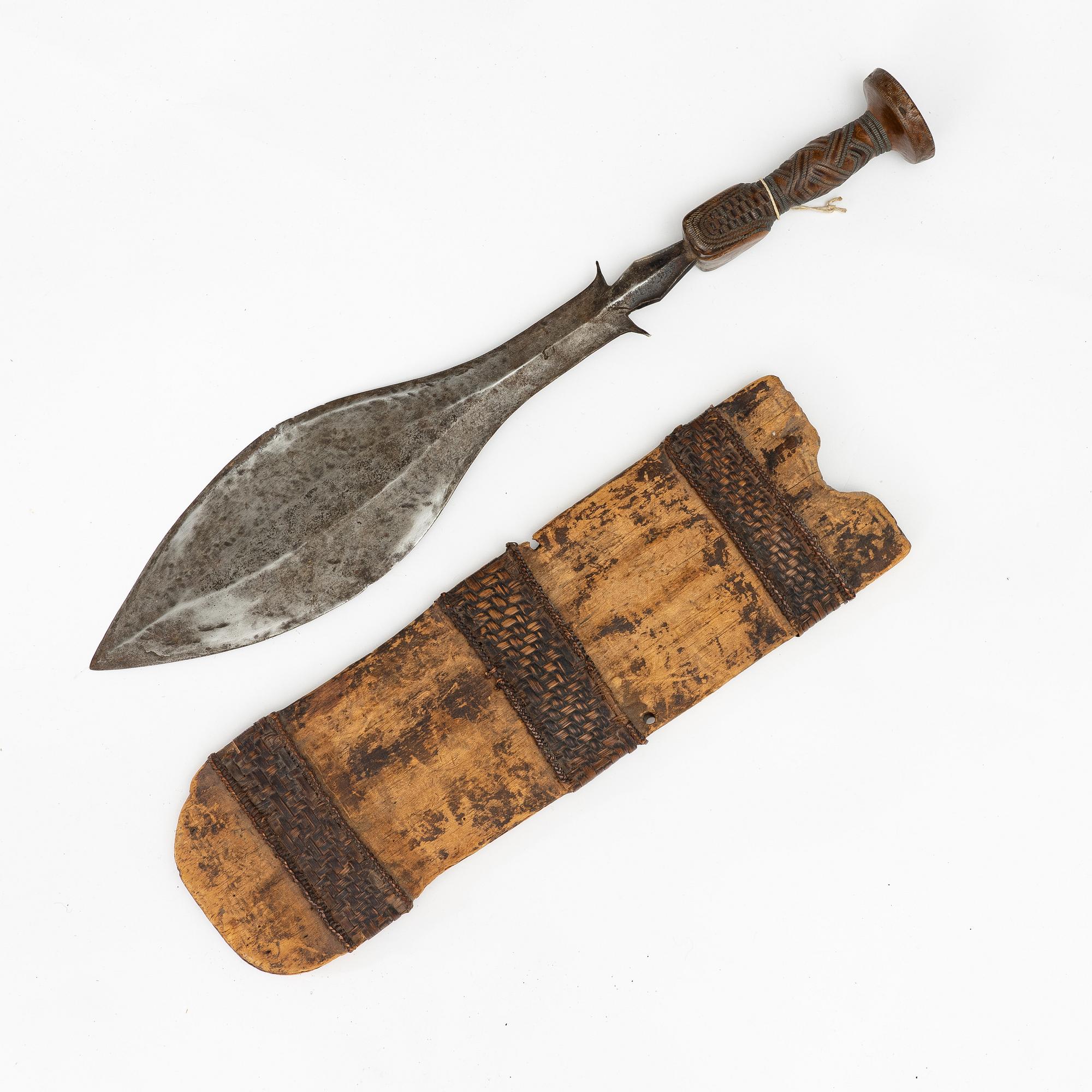 A Luba short sword, Congo,