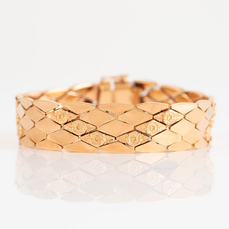 Armband, 750/18k guld.