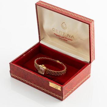 Certina, armbandsur, 18K guld, 15,5 mm.