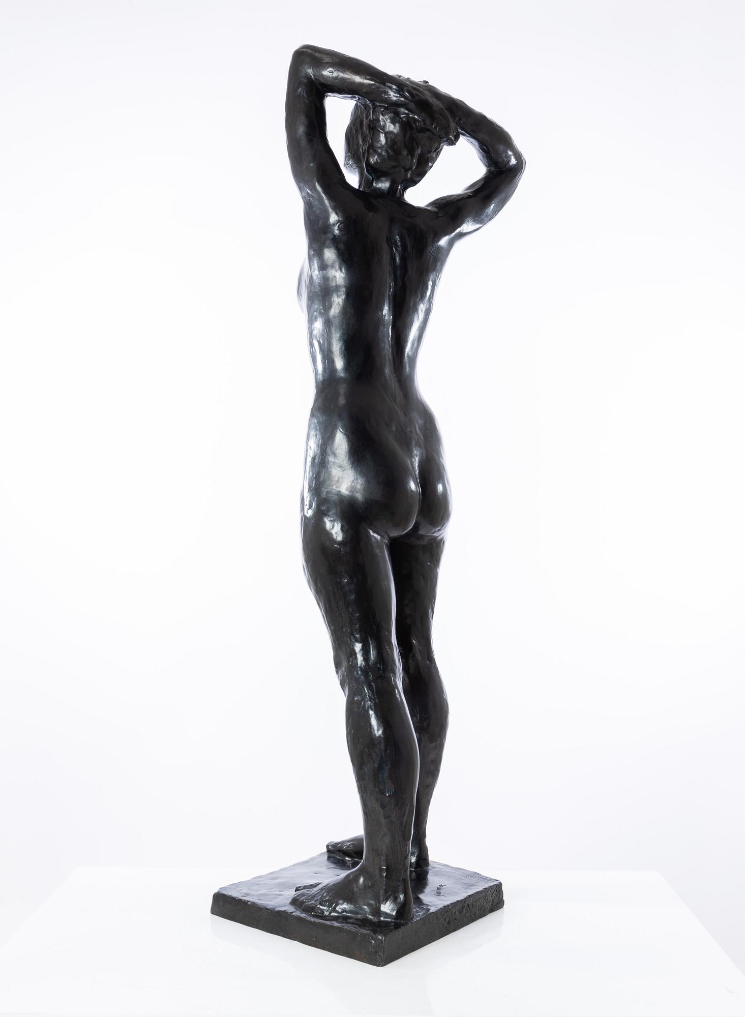 Gudmar Olovson, skulptur. Signerad. Numrerad. Gjutarstämpel. Brons, höjd 132 cm, längd 40 cm.