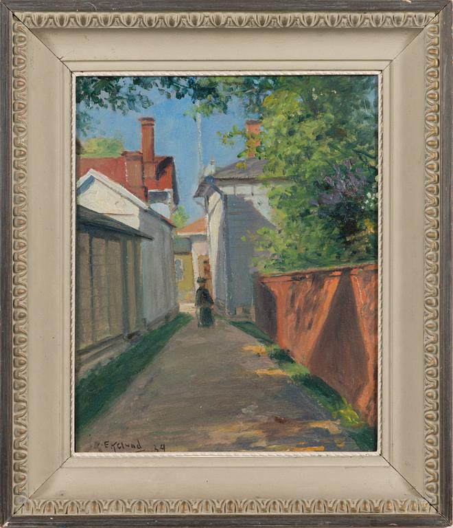 John Rafael Ekelund, oil on panel, signed and dated-34.