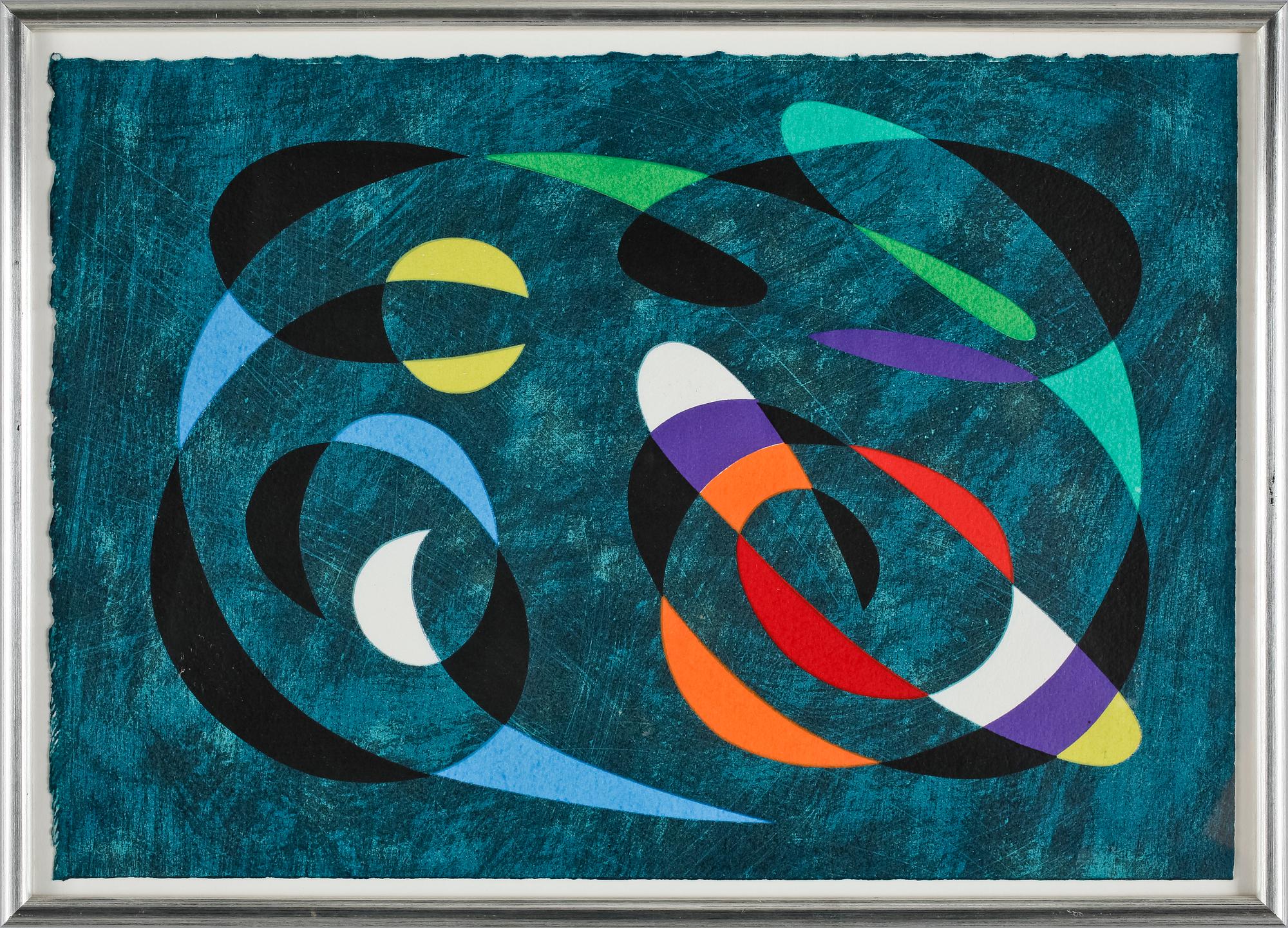 PIERRE OLOFSSON, färglitografi. samt PHILIP VON SCHANTZ, serigrafi, sign. o numr. 243/310, dat. - 54.