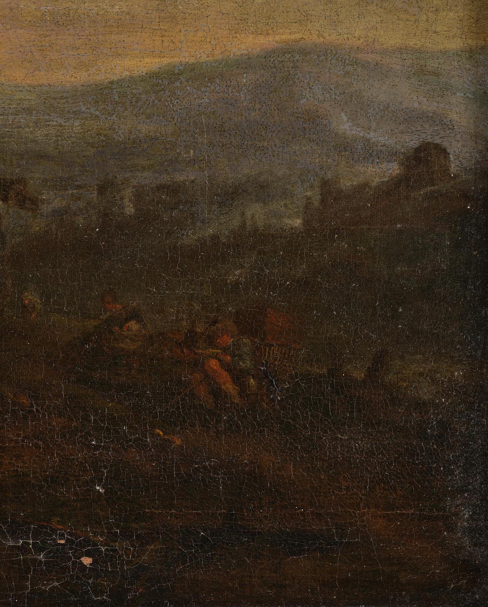 Philips Wouwerman, follower of, Resting company at the blacksmith's.