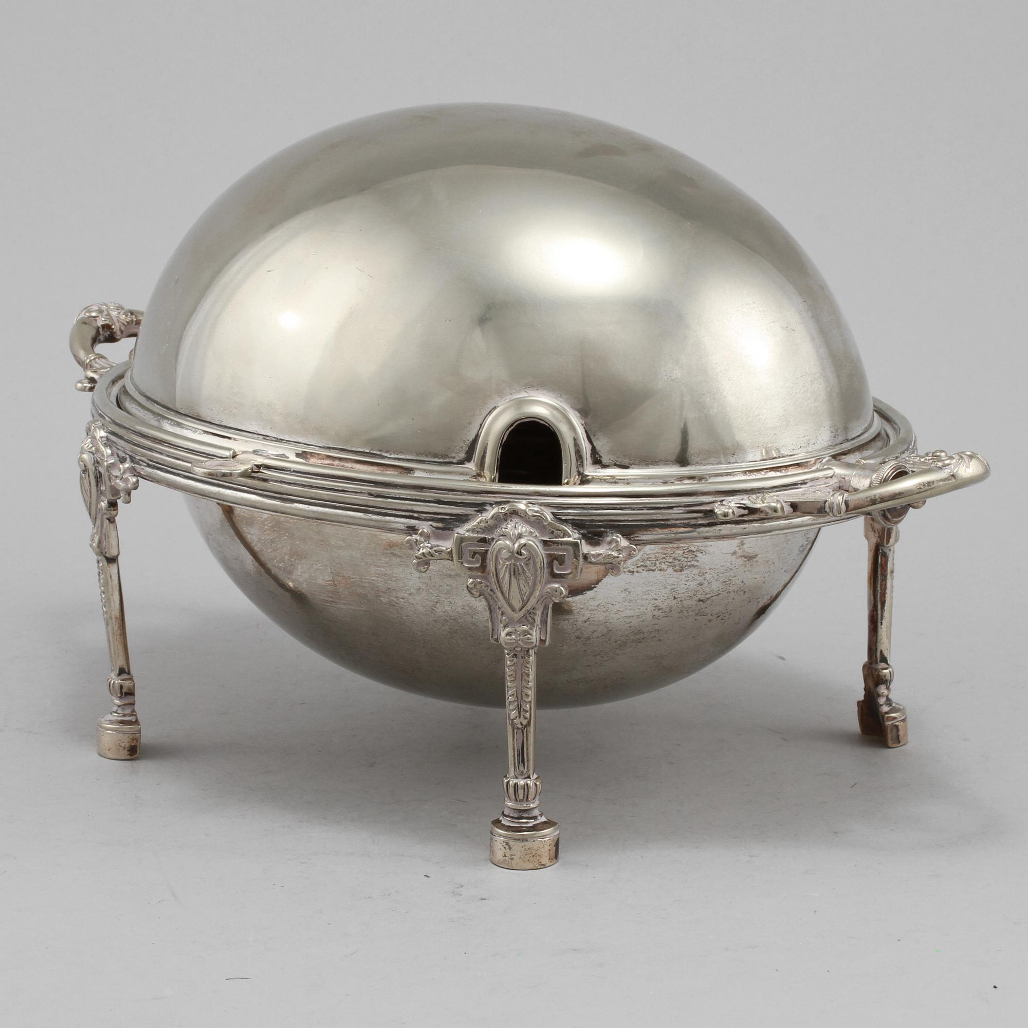 VÄRMEHUV, pläter, Walker & Hall, Sheffield, omkring 1900-talets mitt.