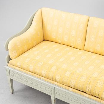 A Gustavian style sofa, 19th century.