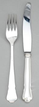 MATBESTICK, 23 delar, silver, GAB, Stockholm 1952.