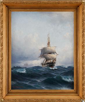 LUDVIG RICHARDE, oil on canvas, signed Ludvig Richarde and dated 1888.