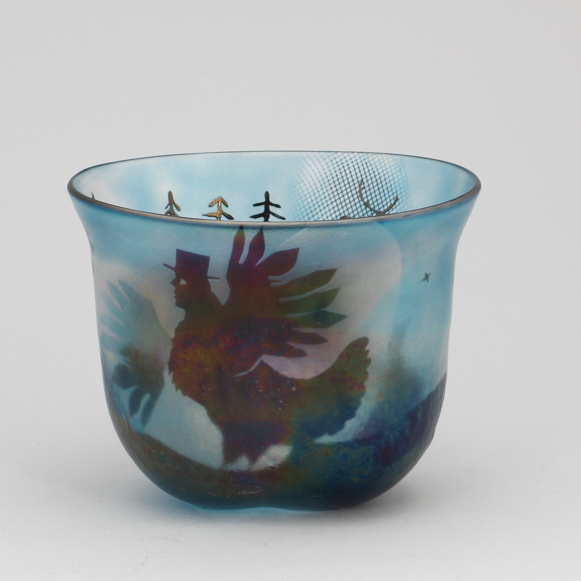 VAS, glas, Bertil Vallien, märkt Kosta unik 5846.