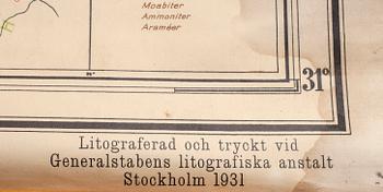 SKOLKARTOR, 2 st. Palestina resp Bibelns länder.