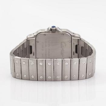 Cartier, Santos, rannekello, 32 x 32 mm.