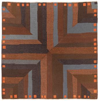 261. Margareta Grandin-Nettles, a carpet, flat weave, c. 278 x 275 cm, signed GLH MG.