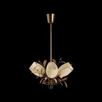 A 'Bridal bouquet' mid-20th century ceiling light model 9029/4 for Taito, Finland.