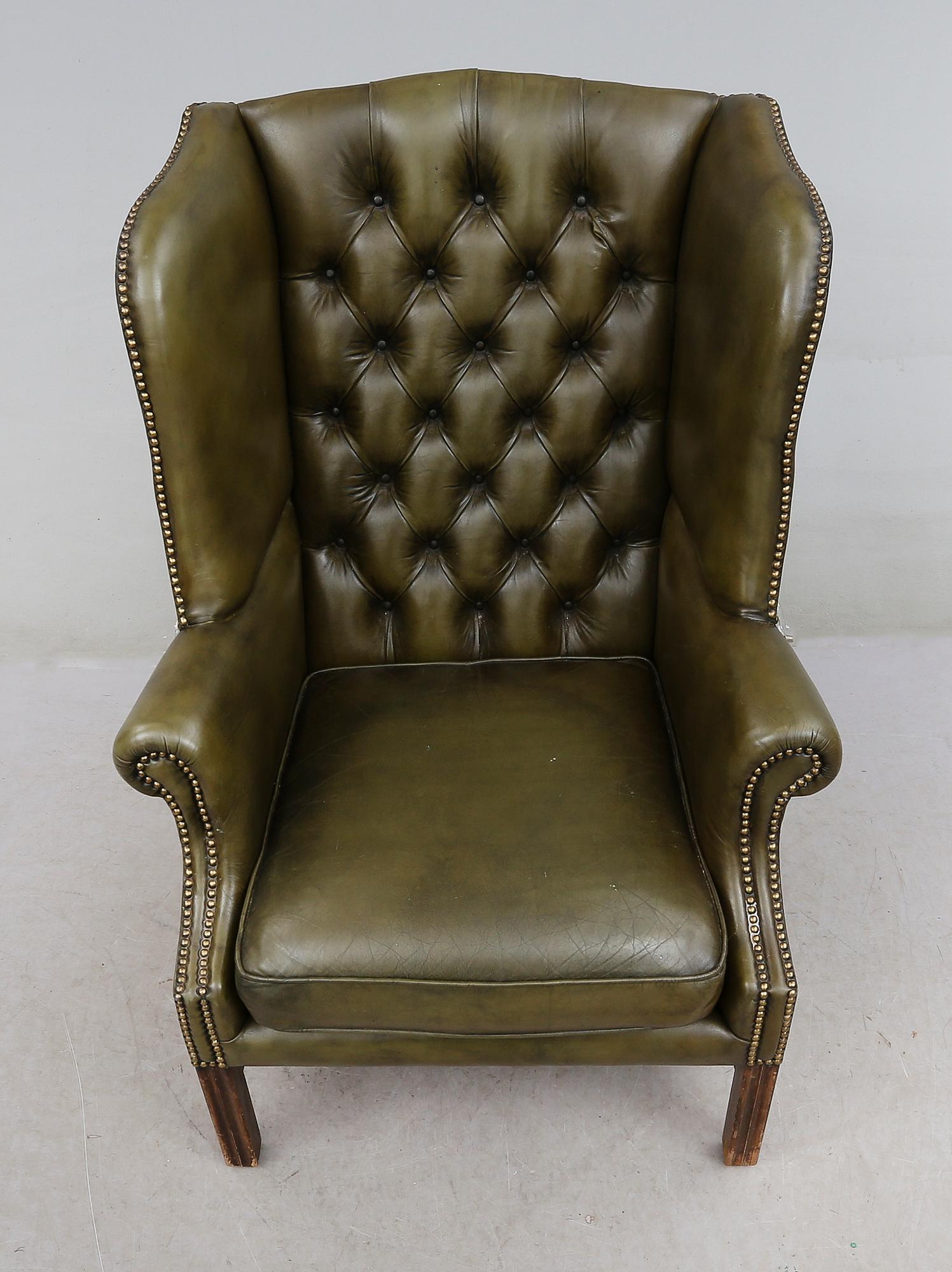 FÅTÖLJ, Chesterfield, England, 1900-talets andra hälft.