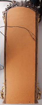 SPEGEL samt KONSOLBORD, rokokostil, sent 1800-tal.