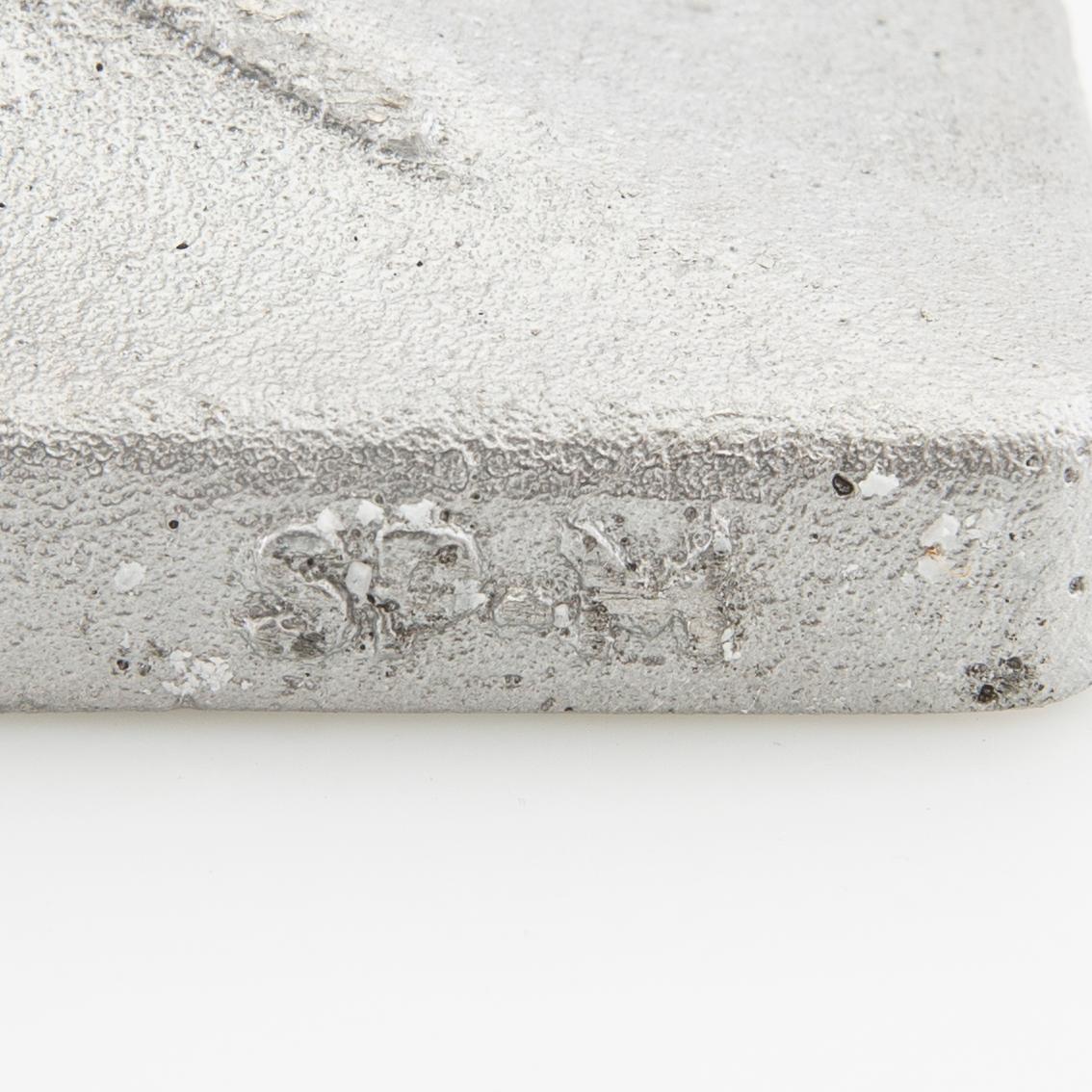 Signe Persson-Melin, candelabrum "Salut" for Byarums Bruk, late 20th century, cast aluminium.