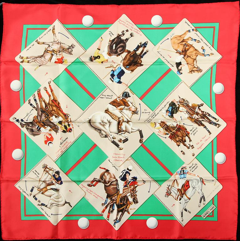 SCARF, "Le monde du Polo", Chantal de Crissey, Hermès, Paris.