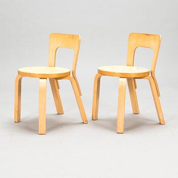 Alvar Aalto, two 'N65' children's chairs for Artek.