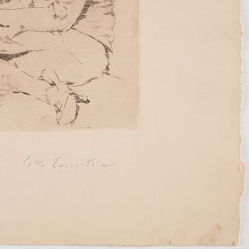 Lotte Laserstein, "Die Malerin und Traute Rose zeichnend".