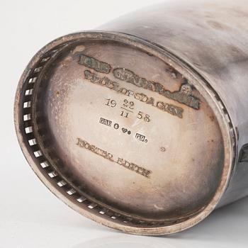 Sven-Arne Gillgren, kaffekanna och gräddskål, silver, GAB.