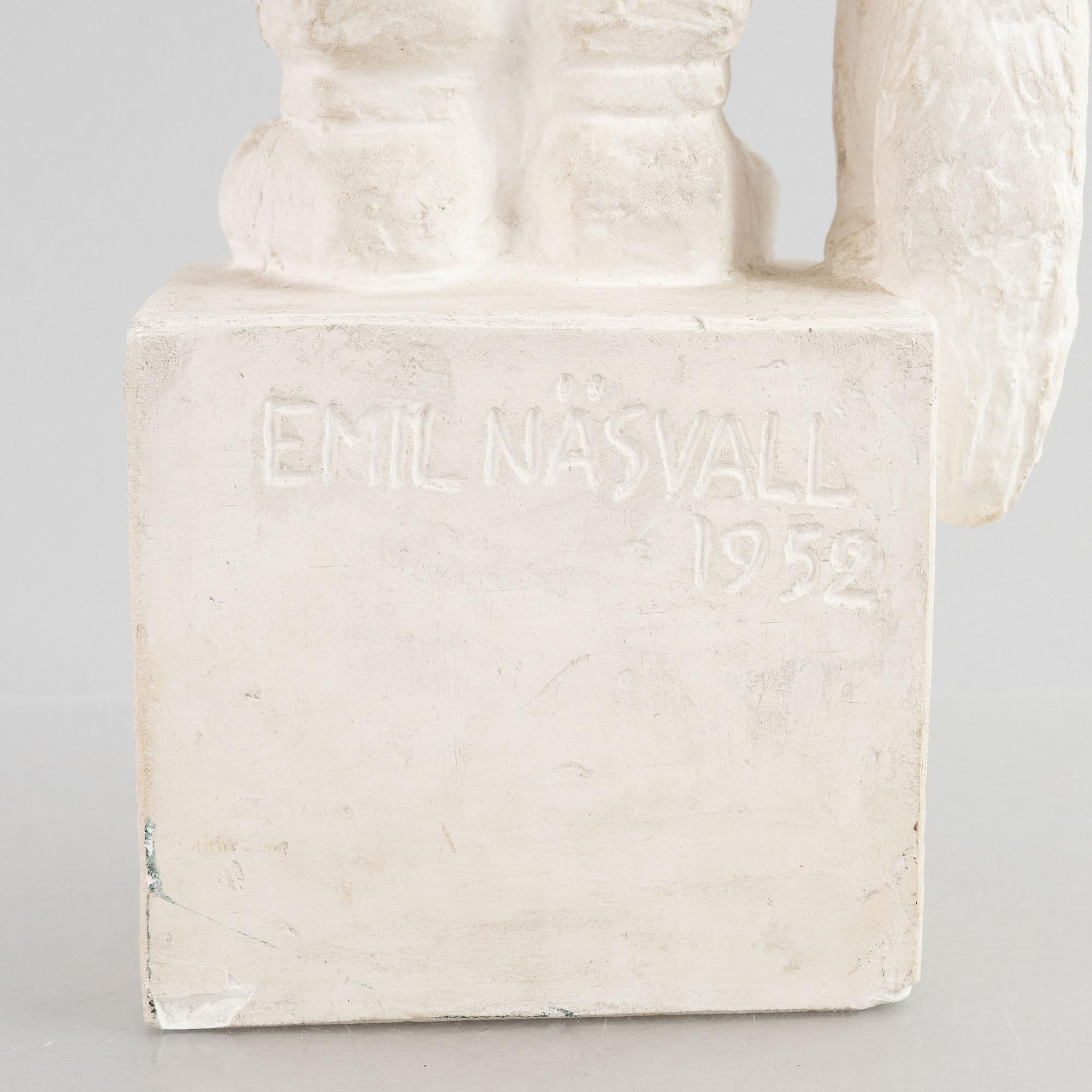 Emil Näsvall, skulpturer, 3 st.