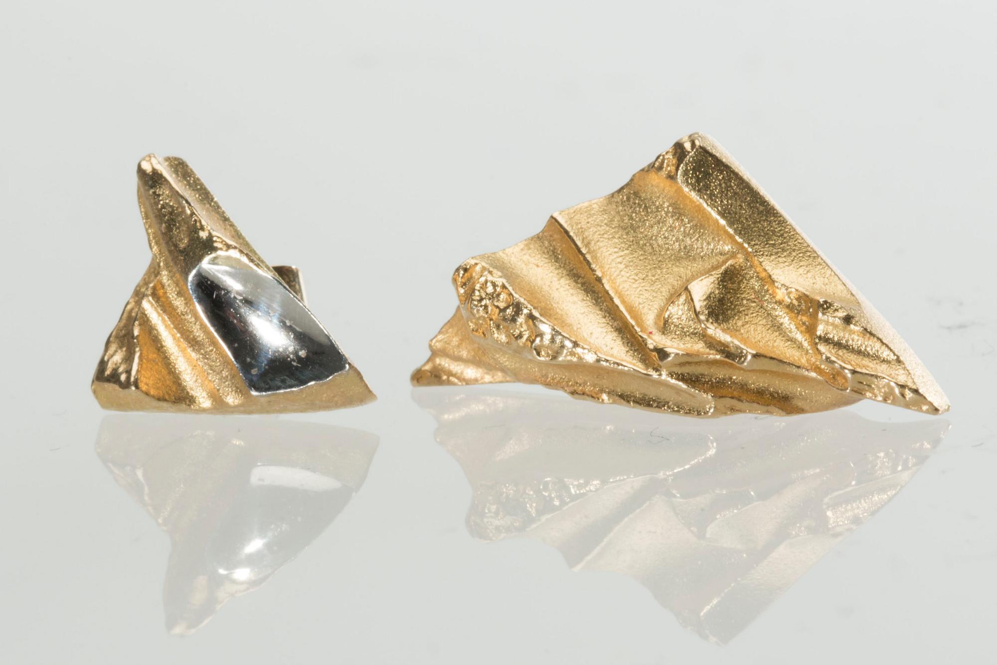ÖRHÄNGEN, ett par 18 k guld samt vitguld, Lapponia, Finland, 1996. Vikt ca 7,5 g.