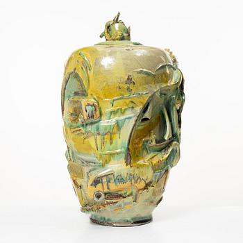 Allan Ebeling, a large lidded vase, 1950.