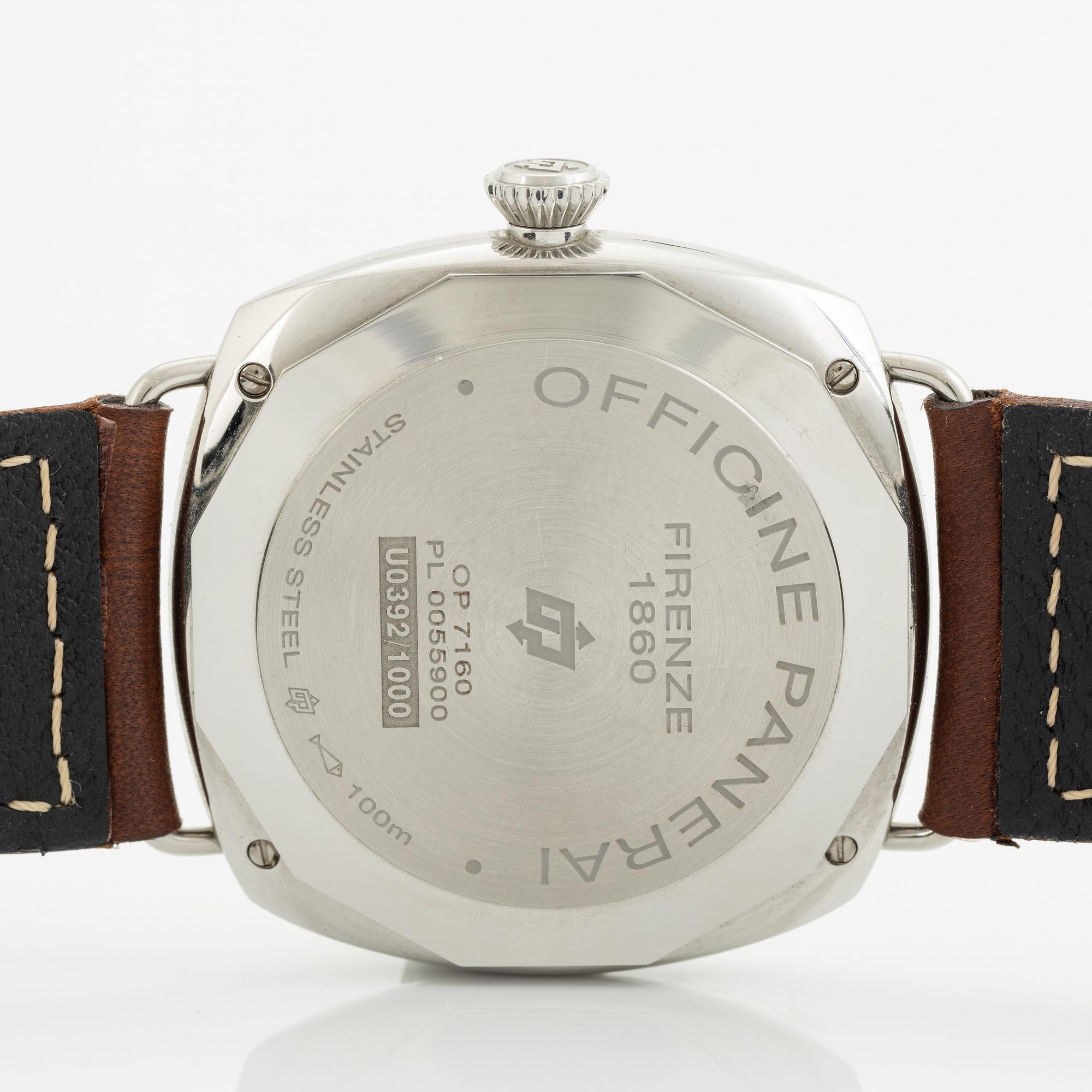 Panerai, Radiomir, Base Logo, wristwatch, 45 mm.