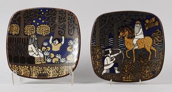 JULTALLRIKAR, porslin, Arabia, 1977-1986.Design R. Usikkinen.