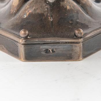 Johan Rohde, Bowl on foot, silver, Georg Jensen, Denmark, early 20th century.