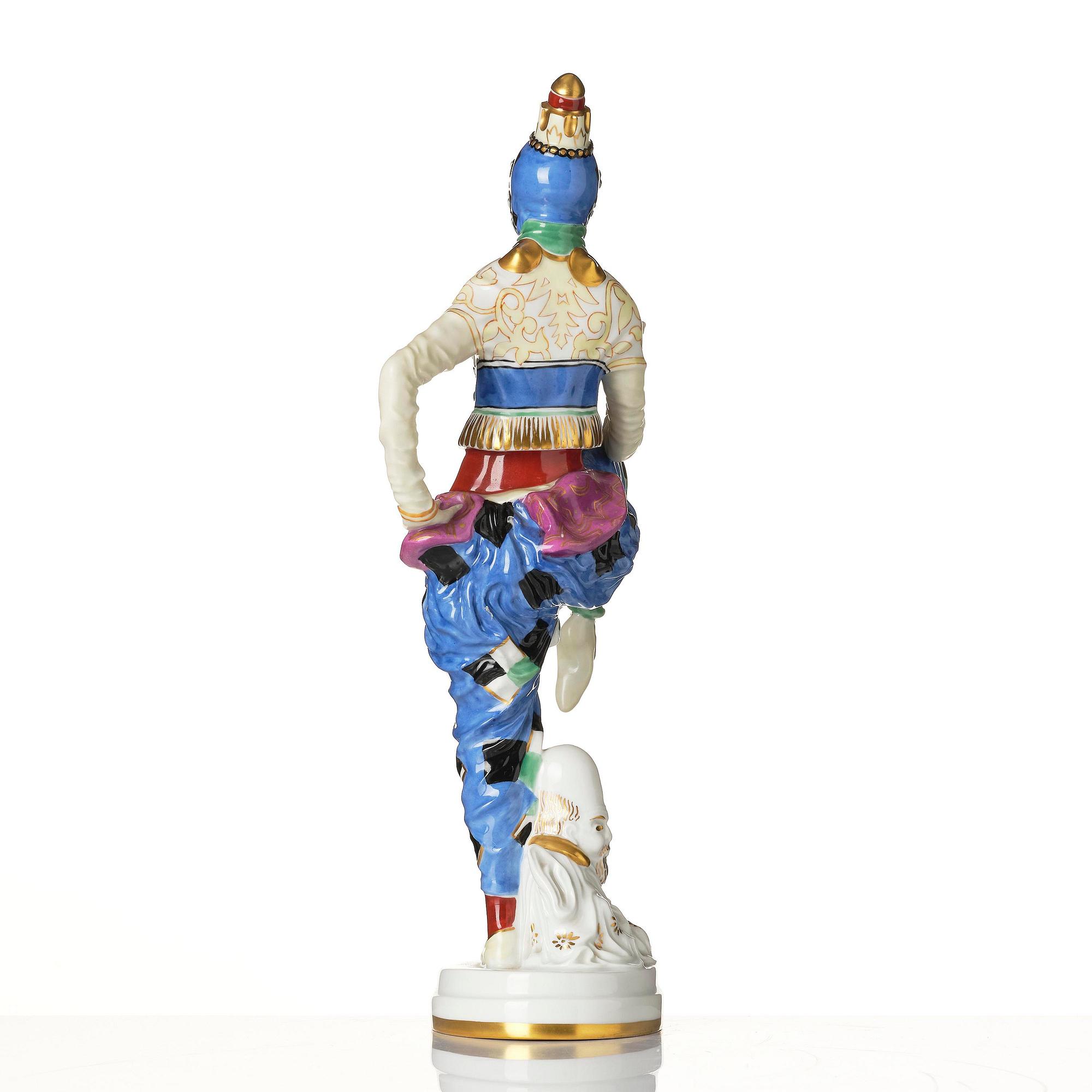 Constantin Holzer-Defanti, figurin, ”Koreanischer Tanz”, porslin, Rosenthal, Tyskland 1920-tal (sannolikt 1924).