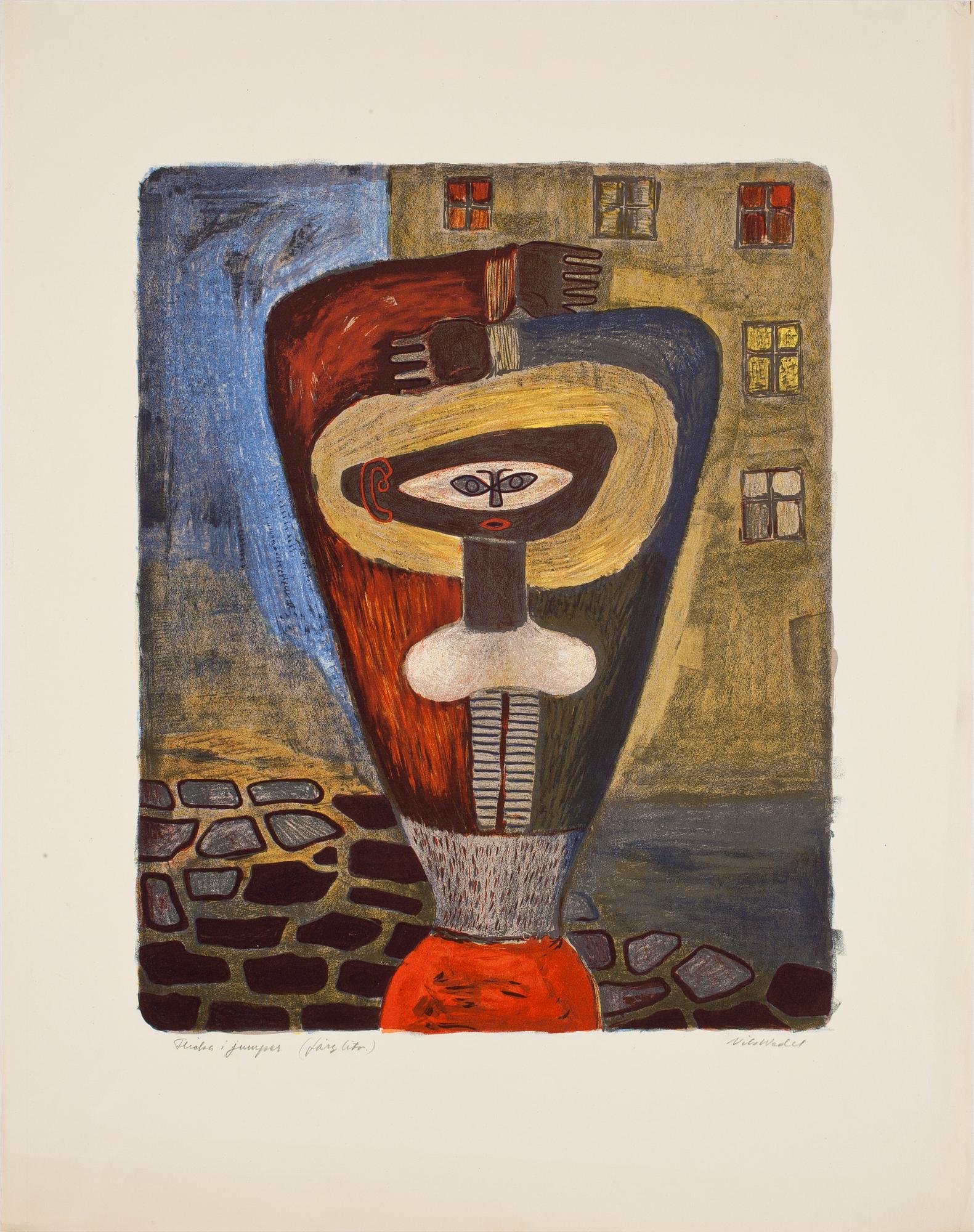 NILS WEDEL, mapp med 7 grafiska blad, sign.