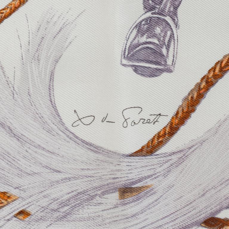 HERMÈS, a scarf and a bracelet.