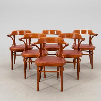 Axel Kandell, armchairs, 6 pcs, "Cattelin", Gemla, Diö, mid-20th century.