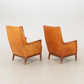 Karl Erik Ekselius, a pair of lounge chairs, 'F122' for JOC Möbel, 1950s/60s.