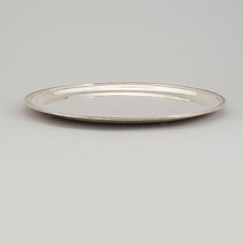 ATELIER BORGILA, a sterling silver tray from Stockholm, 1946.