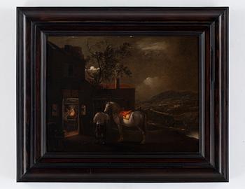 Pieter Wouwerman, Vit häst vid smedjan.