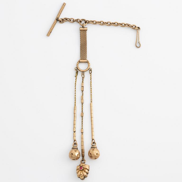 Pocket watches, 3 pcs, 14K gold.
