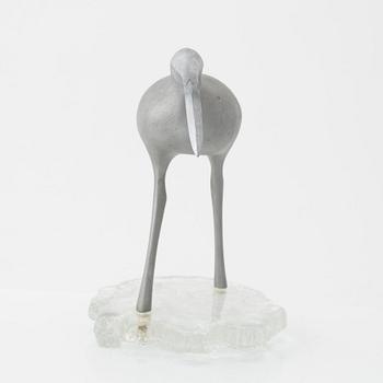 Tapio Wirkkala, an aluminium sculpture of a bird, 'Suokurppa' (Bog snipe), model 'TW 513', Kultakeskus Oy, Finland 1970s.