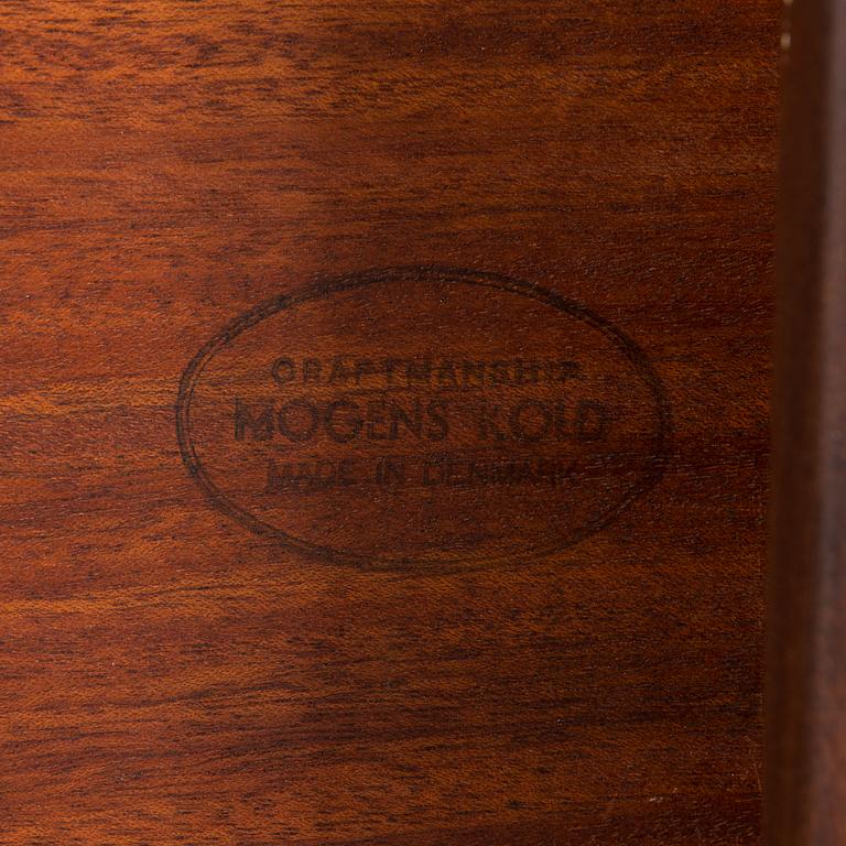 Arne Hovmand-Olsen, 1950's dining table and four chairs for Mogens Kold, A/S Kerteminde, Denmark.