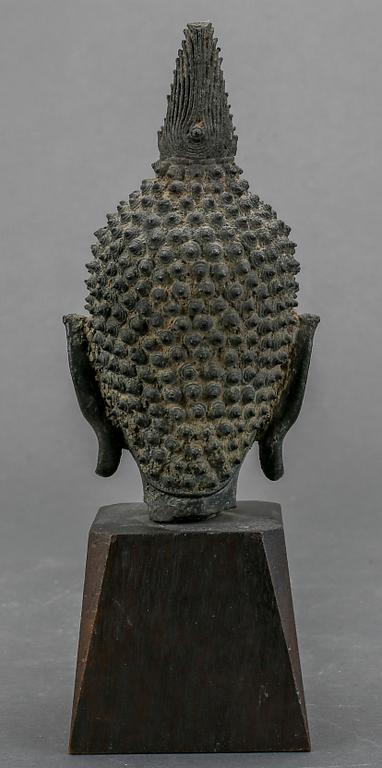 BUDDHAHUVUD, brons, Thailand.