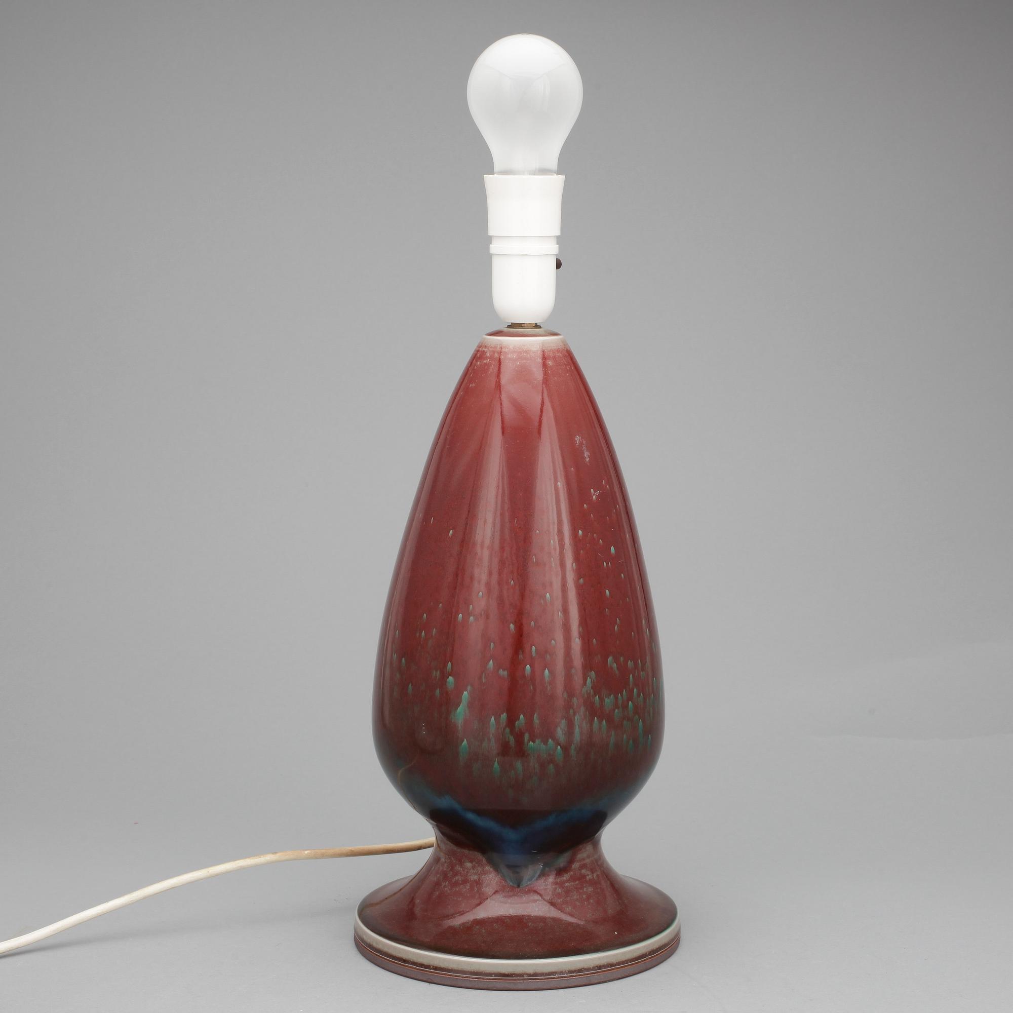 BORDSLAMPA, Berndt Friberg, Gustavsberg. Signerad.