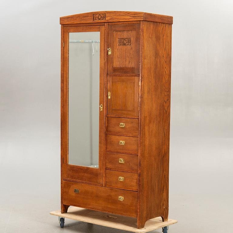 Cabinets, Art Nouveau, oak.